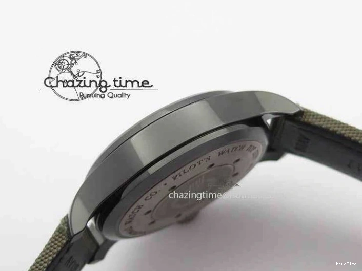 MIROTIME 0313 Big Pilot Real PR 48mm IW501902 Real Ceramic ZF 1:1 Best Edition On Green Nylon Strap A51111 V Durable 7249